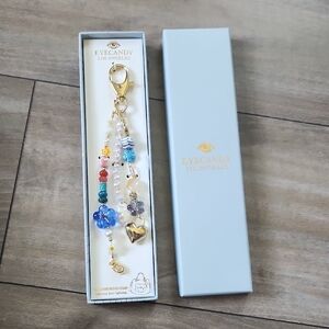 Eye Candy Colorful Charm Keychain NwT